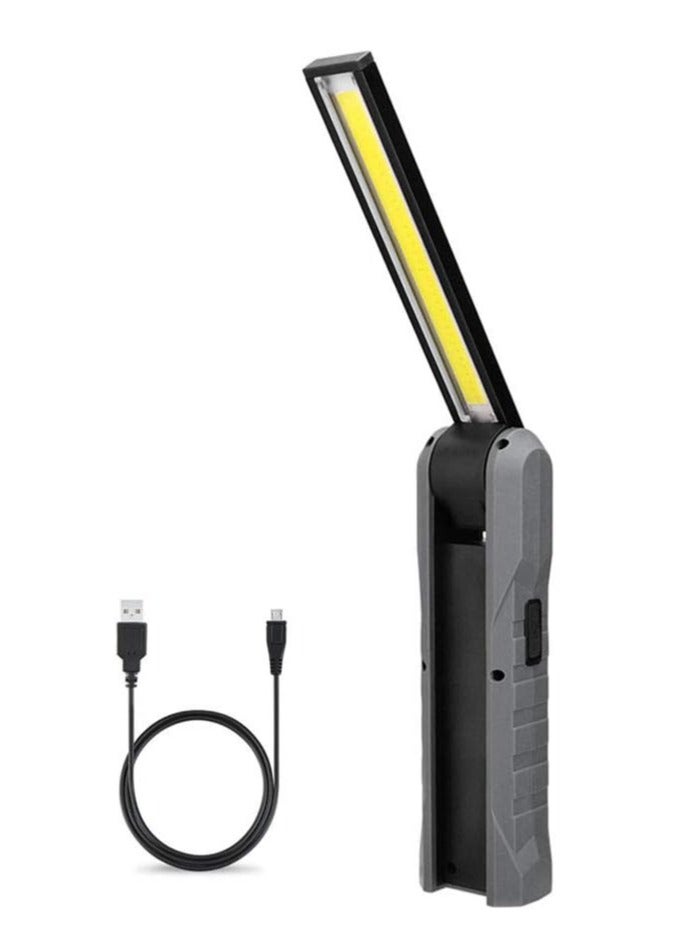 Y&D Multifunctional LED Rechargeable Camping Lights Work Light 270° Rotate Foldable with Magnet Base and Hook Portable with Battery for Camping USB Chargeable Light COB Strong Light Flash Light Emergency Light Ideal For Car Repairing Workshop BBQ Light - Image 1